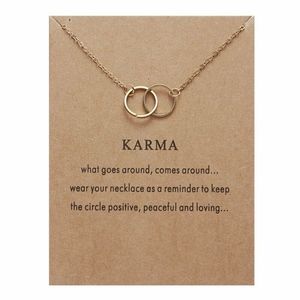 🔥HOT SALE🔥 Double Circle Karma Boho Necklace